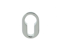 LocksOnline Minimal Flush Fit Euro Profile Oval Escutcheon
