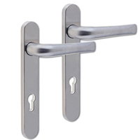 Mila Supa 92 PZ Weather Resistant uPVC Handles - 220mm (122mm fixings)