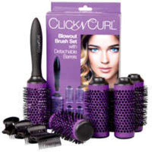 Click n Curl Medium Blowout Brush Set with Detachable Barrels