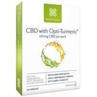 Healthspan Vitamins and Supplements CBD with Opti-Turmeric Capsules x 30