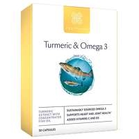 Healthspan Vitamins and Supplements Turmeric with Omega 3 Capsules x 30