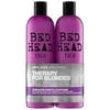 TIGI Bed Head Dumb Blonde Tween Set: Shampoo 750ml and Reconstructor Conditioner 750ml