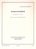 Concertstck Pour Clarinette En Sib Et Piano