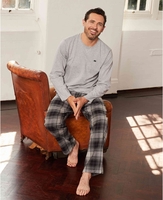 Black Grey Check Brushed Cotton Lounge Pants XXL