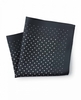 Black Irregular Spot Silk Pocket Square