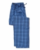 Blue Check Cotton Lounge Pants L