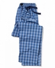 Blue Check Cotton Lounge Pants M