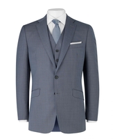 Blue Grey Tailored Business Jacket 40" Long