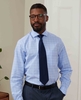 Blue Navy Prince Of Wales Check Classic Fit Shirt - Single Cuff 16 1/2" Lengthen by 2"