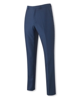 Bright Navy Slim Fit Flat Front Trousers 34" 32"