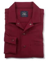 Burgundy Half Button Collared Sweatshirt M