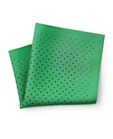 Green Irregular Spot Silk Pocket Square