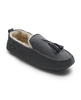 Grey Microsuede Moccasin Slippers 9