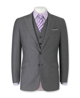 Grey Tailored Business Suit Jacket 44" Short