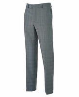 Grey Windowpane Check Tailored Suit Trousers 44" 34"