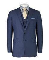 Mid Blue Tailored Business Jacket 44" Regular