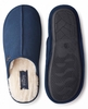 Navy Calfskin Mule Slippers 9/10