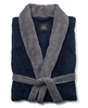 Navy Grey Super Soft Dressing Gown L