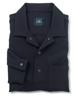 Navy Half Button Collared Sweatshirt S