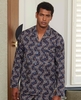 Navy Paisley Print Pyjamas S