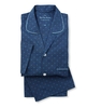 Navy Printed Cotton Pyjamas M