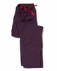 Navy Red Check Cotton Lounge Pants S