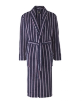 Navy Red Stripe Super Soft Dressing Gown XL