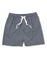 Navy Tile-Print Cotton Lounge Shorts S
