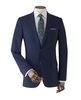 Navy Wool-Blend Suit Jacket 48" Regular