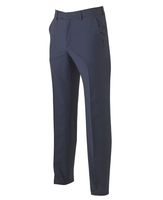 Navy Wool-Blend Textured Suit Trousers 36" 32"