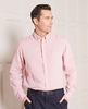 Red Linen-Blend Shirt S Standard