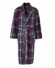 Red Navy Check Fleece Dressing Gown XXL