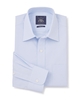Sky Blue Cotton Poplin Classic Fit Shirt - Single Cuff 16" Standard