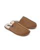 Tan Calfskin Mule Slippers 7/8