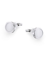 White Catseye Cufflinks