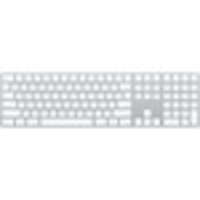 Apple Magic Scissors Keyboard - Wireless Connectivity - Bluetooth - Silver,  White - English (UK) - Compatible with Computer (Mac,  iOS) - QWERTY Keys Layout