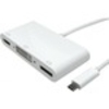 Cables Direct Graphic Adapter - Type C USB - 1 x DisplayPort,  1 x DVI,  1 x HDMI,  DisplayPort,  DVI,  HDMI