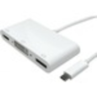Cables Direct Graphic Adapter - Type C USB - 1 x DisplayPort,  1 x DVI,  1 x HDMI,  DisplayPort,  DVI,  HDMI