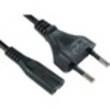 Cables Direct Standard Power Cord - 2 m - Europe - For Portable CD Player,  Audio/Video Device,  General Purpose,  Power Supply - Figure 8 C7 / CEE 7/16 - 230 V AC / 2.