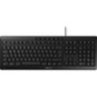 CHERRY STREAM Keyboard - Cable Connectivity - USB Interface - English (UK) - Black - Rubber Dome Keyswitch - 105 Key