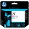 HP 72 Original Printhead - Magenta,  Cyan - Inkjet - 1 Each