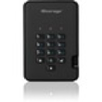 iStorage diskAshur2 1 TB Hard Drive - External - Portable - TAA Compliant - USB 3.1 - 5400rpm - 8 MB Buffer - Phantom Black - 256-bit Encryption Standard