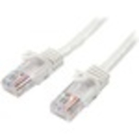 StarTech.com 0.5m White Cat5e Patch Cable with Snagless RJ45 Connectors - Short Ethernet Cable - 0.5 m Cat 5e UTP Cable - First End: 1 x RJ-45 Male Network - Second