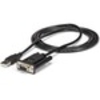 StarTech.com 1 Port USB to Null Modem RS232 DB9 Serial DCE Adapter Cable with FTDI - 1 x DB-9 Female Serial