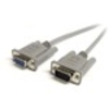 StarTech.com 10 ft Straight Through Serial Cable - M/F - 1 x DB-9 Male Serial - 1 x DB-9 Female Serial - Grey
