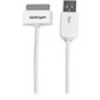 StarTech.com 1m (3 ft) Apple Dock Connector to USB Cable for iPod / iPhone / iPad with Stepped Connector