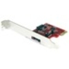 StarTech.com 1x eSATA + 1x SATA 6 Gbps PCI Express SATA Controller Card Adapter - PCI Express - 600MBps - 1 x 7-pin Male Serial ATA/600 - External SATA