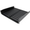 StarTech.com 2U 16in Universal Vented Rack Mount Cantilever Shelf - Fixed Server Rack Cabinet Shelf - 50lbs / 22kg - 19" 2U