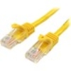 StarTech.com 3 m Yellow Cat5e Snagless RJ45 UTP Patch Cable - 3m Patch Cord - 1 x RJ-45 Male Network