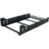 StarTech.com 3U Fixed 19 Adjustable Depth Universal Server Rack Rails - 215lb Load Capacity - Steel - Black